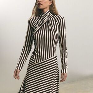 Striped Black and White Dress